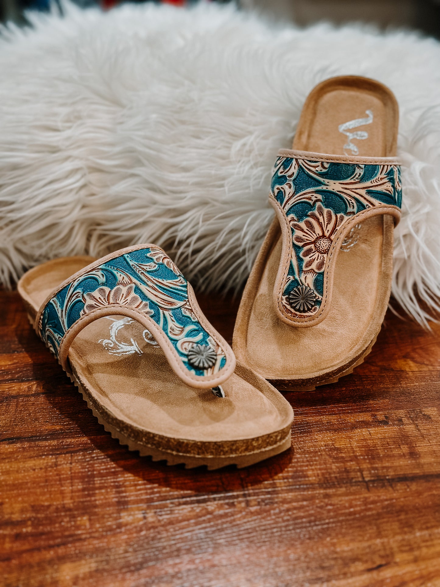 Darla Turquoise Sandals
