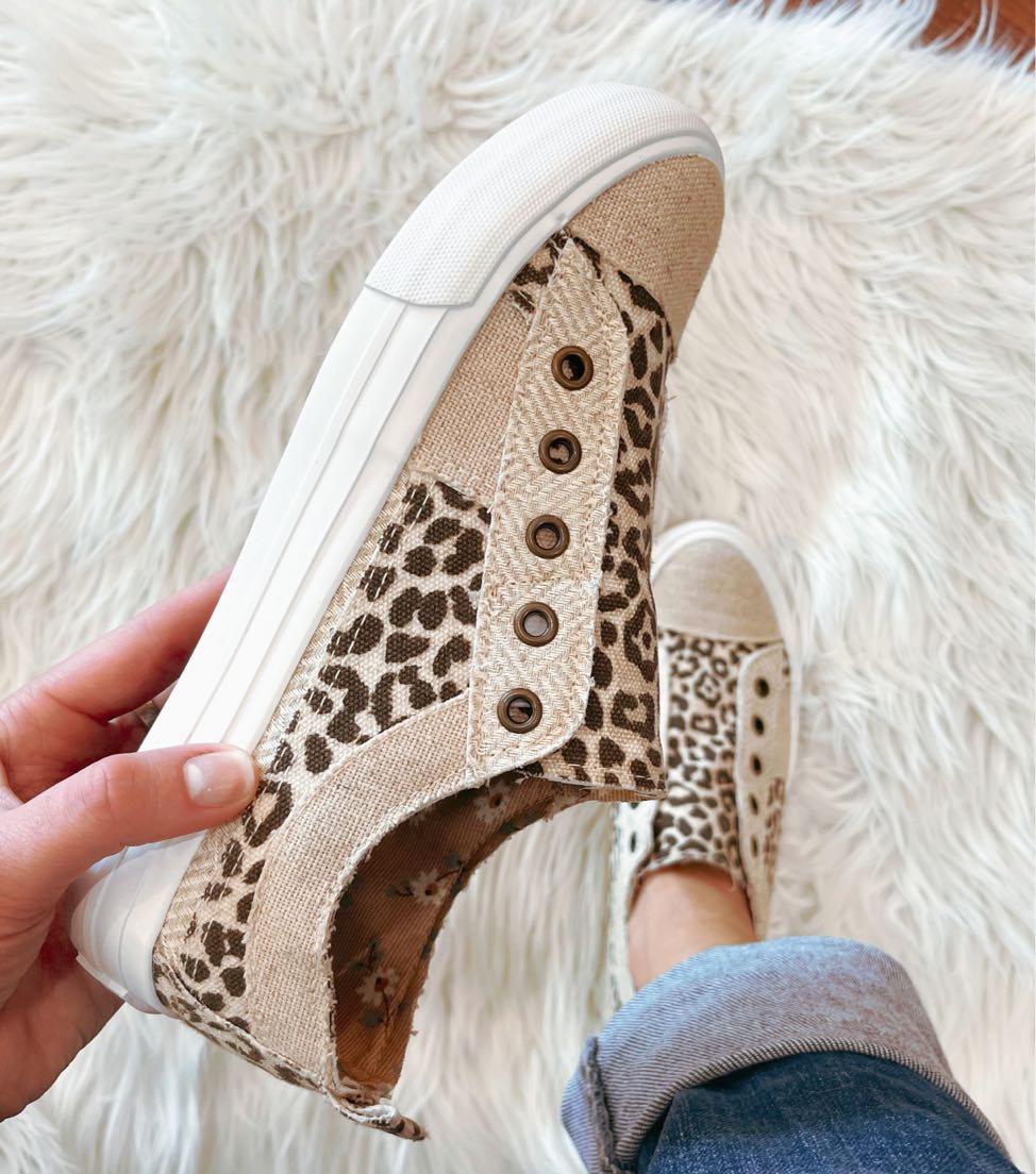 Alice Cream Leopard | Slip On Laceless Sneaker