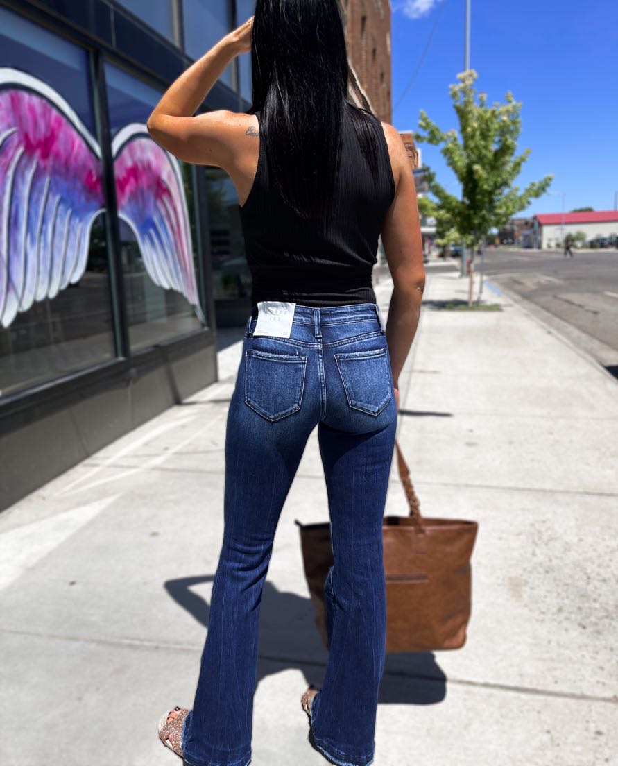 Shannon Mid Rise Flare Jeans