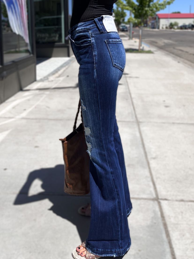 Shannon Mid Rise Flare Jeans