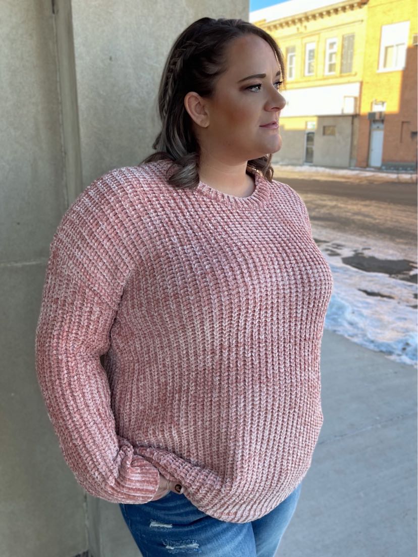 Chunky Chenille Knit Sweater